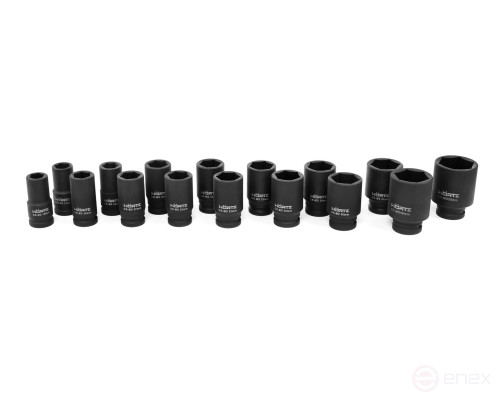 Набор головок ударных 3/4" (19 - 50мм) 16 предметов HORTZ