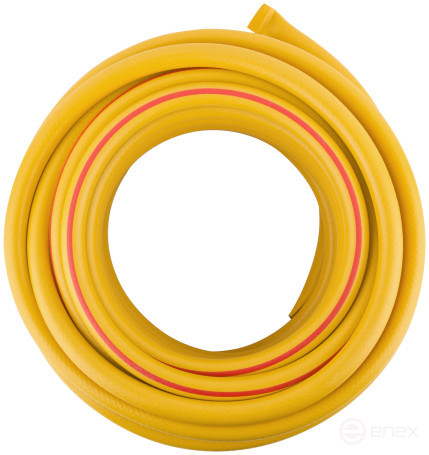 Шланг поливочный трехслойный армированный, желтый 3/4" х 2,1 мм х 25 м