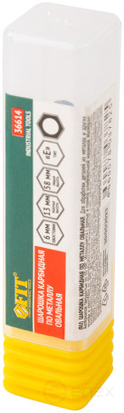 Шарошка карбидная, штифт 6 мм, тип "E", овальная 8х13х58 мм