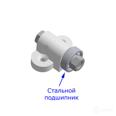 Compact bearing rollers for medium loads (6 pcs), height 21 mm