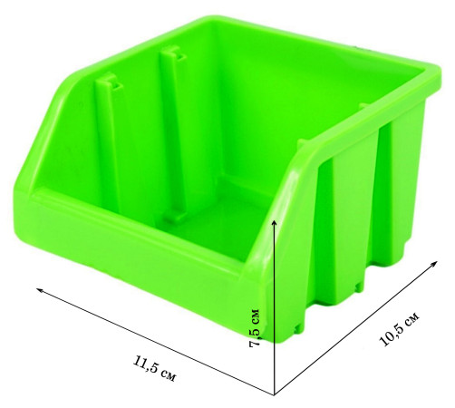 Plastic storage tray (11.5x11.5x7.5 cm)