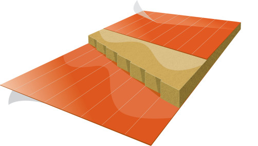 Sandwich wall panels with mineral wool according to TU, width 1190 mm, metal thickness 0.45 mm, RAL 9003, panel thickness 150 mm, 1 m2