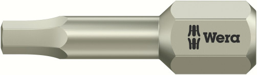 3840/1 TS Hex-Plus бита под внутренний шестигранник, нержавеющая сталь, хвостовик 1/4" C 6.3, 1/8" x 25 мм