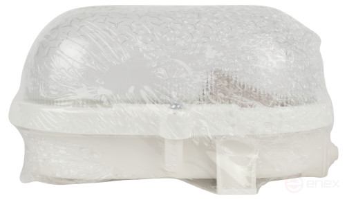 Lamp ERA NBP 01-60-012 with rim Euro plastic / glass IP53 E27 max 60W 185x120x110 oval white