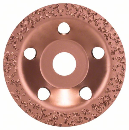 Carbide cup grinding circle 115 x 22.23 mm; coarse-grained, flat.
