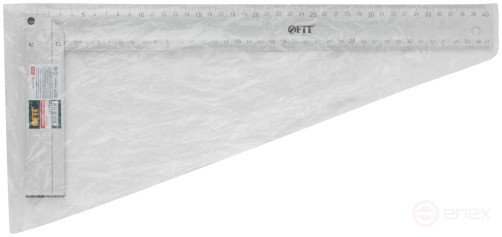 Угольник столярный литой алюминиевый Профи 400 мм