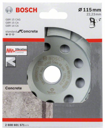 Алмазный чашечный круг Standard for Concrete 115x22,23x3