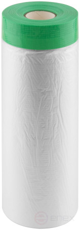 Clever Cover: укрывная пленка с ПЭ-лентой, статически заряжена, 7 мкр., 270 см х 17 м