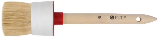 Round brush, natural light bristles No. 18 (60 mm)