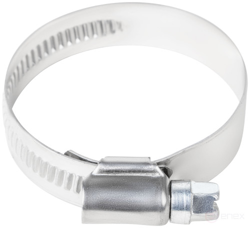 Crimping knurled clamp, width 12 mm, stainless steel.steel 30-45 mm