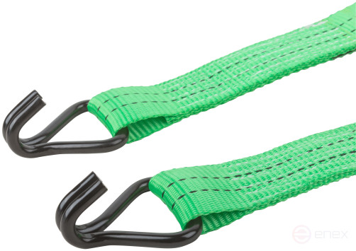 Load fastening strap, ratchet mechanism 230 mm, polyester tape 50 mm x 8 m, 2000 / 4000 kg