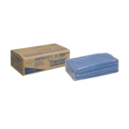 Kimtech® Microfiber Wipes for Surface Preparation - Blue (1 box x 25 sheets)