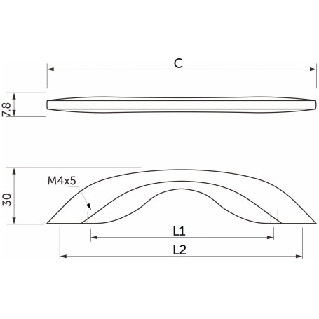 Pen meb. ENEL-96/128, matte black, AKS