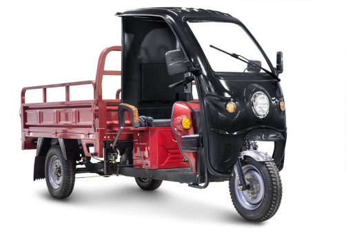 Грузовой электротрицикл Rutrike D4 КАБИНА 1800 60V1500W, красный