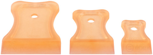 Шпатели, мягкий пластик, 40/60/80 мм, набор 3 шт., цветные