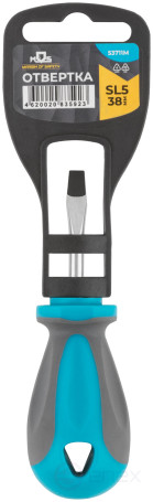 Screwdriver, CrV steel, rubberized handle SL5 x 38 mm