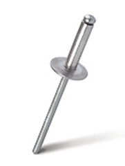 Заклепка вытяжная открытая MESSER Нерж.сталь/Нерж.сталь Sst/Sst Увеличенный бортик. 4,0X16 мм (упаковка 500 шт.)