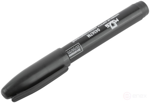 Permanent construction marker, black