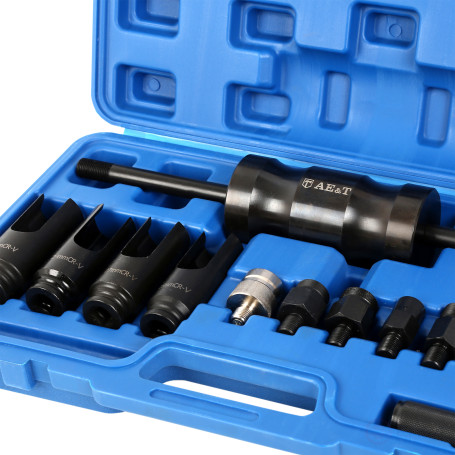 Injector Puller with Reverse Hammer (14 pieces) TA-D1081 AE&T