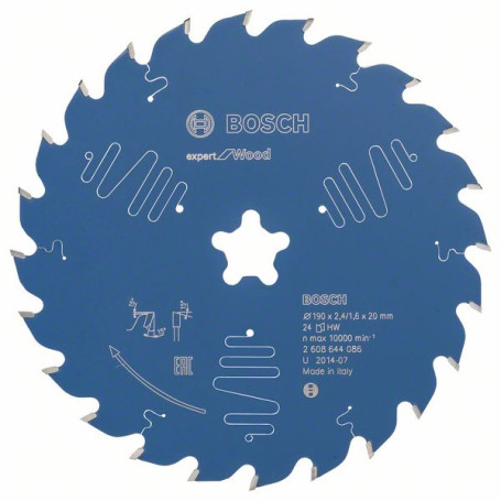 Expert for Wood saw blade 190 x 2.4 mm, 24