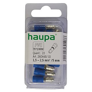 Round plug, insulated 1.5-2.5 5, PVC (pack.100 pcs)