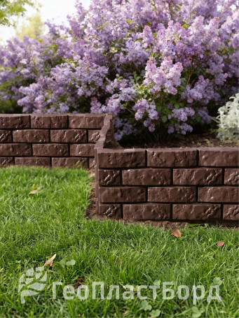 Decorative garden fence for cottages and gardens Geoplastboard 180x20 cm