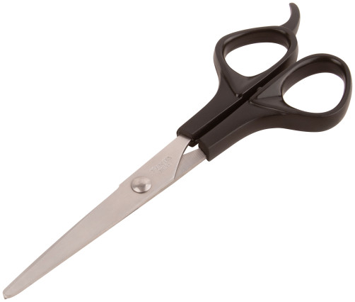 Household stainless steel scissors, plastic handles, blade thickness 1.5 mm, 160 mm