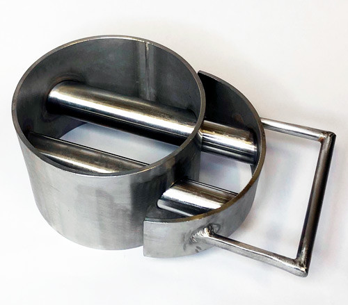 Magnetic grid PROF-MAGNET round with cleaning system, 100x80 mm, 2 rods