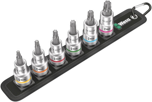 Belt C 3 TORX® HF Zyklop Набор головок торцевых со вставкой, с функцией фиксации крепежа, DR 1/2", 6 предметов