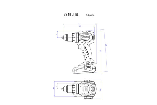 Аккумуляторная дрель-шуруповерт BS 18 LT BL, 602325800