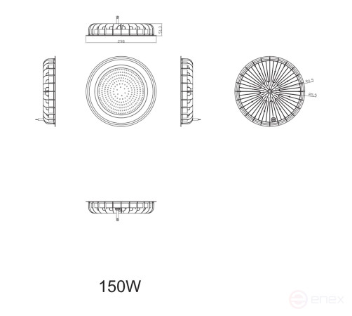 Светильник светодиодный ЭРА SPP-402-0-50K-150 150Вт 5000K IP65