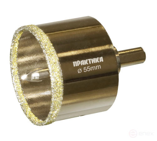 Diamond PRACTICE "Profi" crown for porcelain stoneware/ceramics 55x70mm, pilot drill, (1 pc.) (917-682)