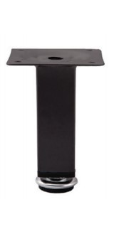 Опора меб. мет. D-737-3 h100 с регул. черный AKS