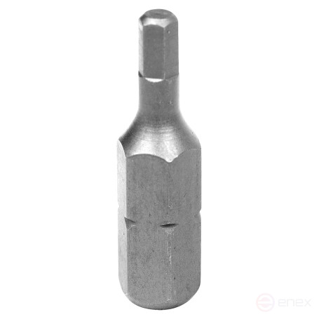 Вставка (бита) торцевая 1/4", Hex, 3 мм, 25 мм KING TONY 102503H