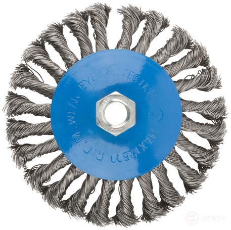 Corkscrew, type "wheel" with tilt, nut M14, steel twisted wire 125 mm