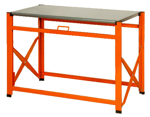 Galvanized folding workbench 1200 x 510 x 840 mm