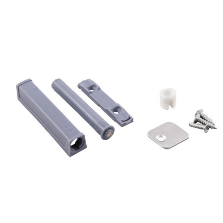 Push-to-open mechanism magnetic tip patch/mortise grey AKS reinforced