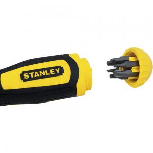 Отвертка Multibit Stubby с храповым механизмом с 10 сменными битами STANLEY 0-68-010