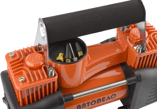 12V two-piston autocompressor (10.5 ATM 65L/MIN) Avtodor 44437