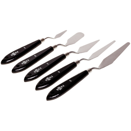 Forged palette knives Gamma "Studio", set of 5 pcs.