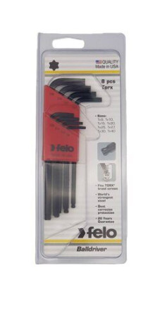 Felo TORX Hex Wrench Set with Ball end 8 pcs 34808001