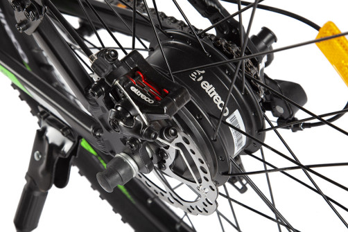 Велогибрид Eltreco XT 800 new Черно-зеленый-2138