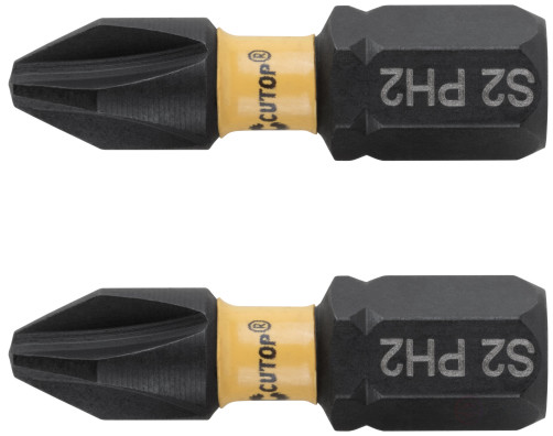 Набор торсионных бит, 2шт., CUTOP Profi Plus, PH2, 25 мм
