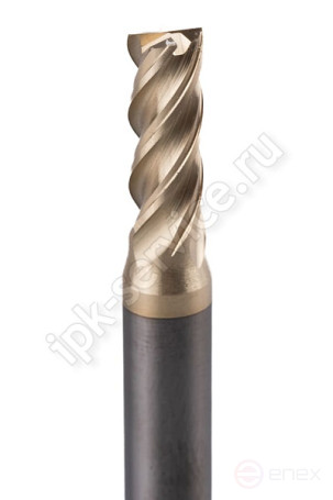 End milling cutter c/x tv.sp. f5 L=50 Z4 ZrN on stainless steel and titanium