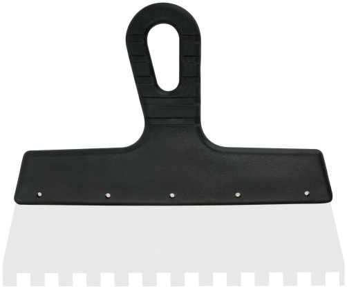 Stainless steel serrated facade spatula 250 mm / tooth 10 mm