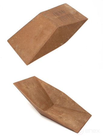 Wood-polymer tray for washing gold, V-shaped, 570x320 x110 mm