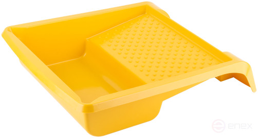 Yellow 395x346 mm paint tray, fixing pedal, Professional