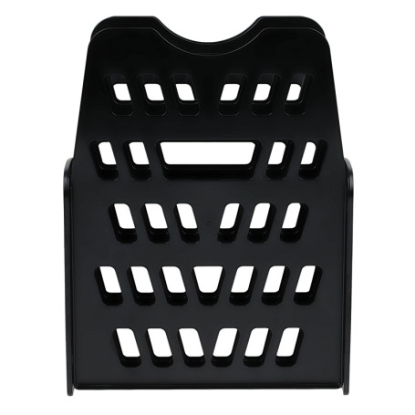 Лоток для бумаг веерный СТАММ, 5-ти секционный, черный