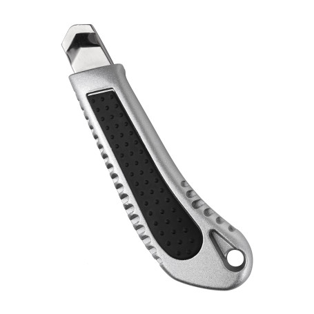 Aluminum knife with automatic locking, 18mm