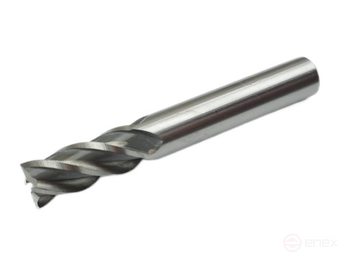 End mill with cylindrical shank f 10x22x72 mm z=4 P6M5K5 TORNERI T020860